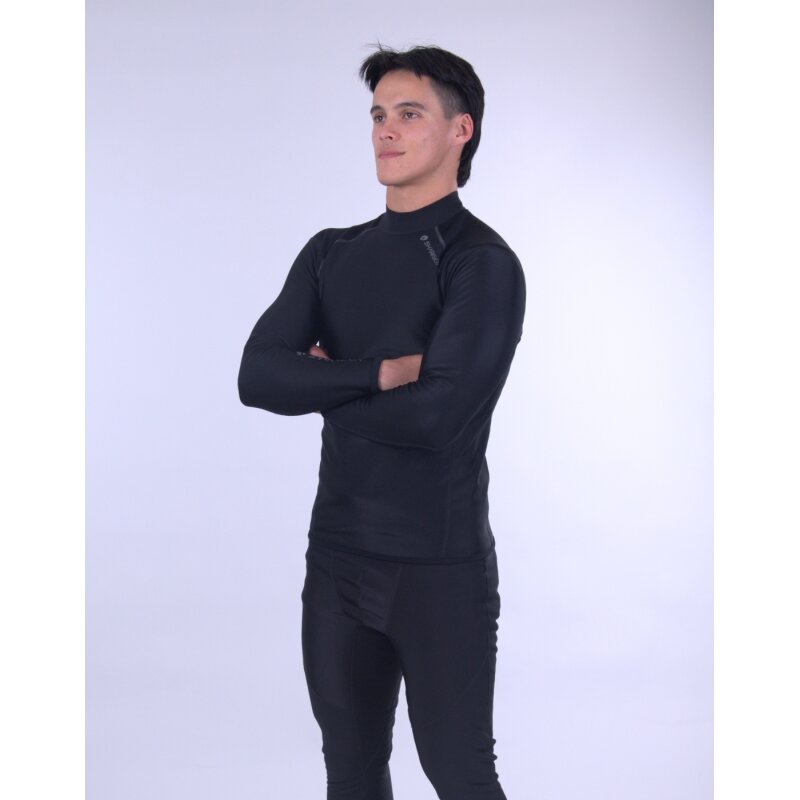 Sharkskin CHILLPROOF Long Sleeve Mens Black/Black -Gr. XL