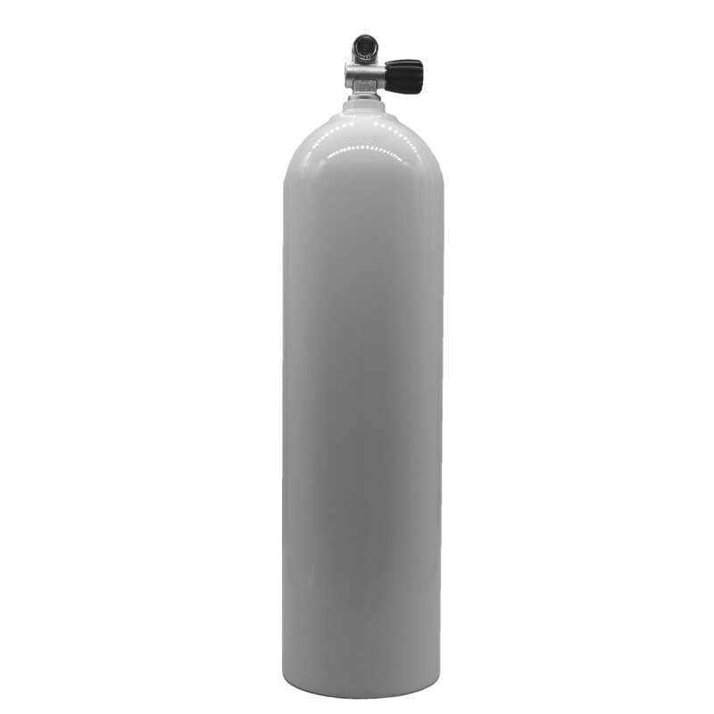 [32000004] MES 11,1 L Aluflasche weiß 207 bar mit Ventil 12144RE
