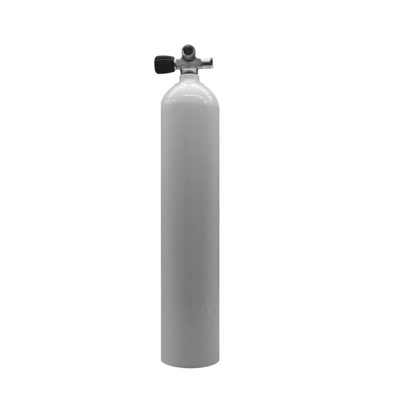 MES 5,7 L Aluflasche weiß 207 bar mit Ventil 12544-LI