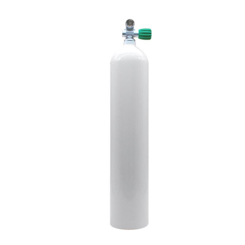 MES 5,7 L Aluflasche weiß 207 barmit Nitrox Ventil 12400RE