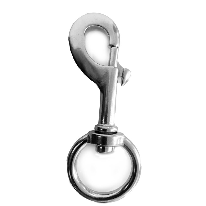 Bolt snap 12 cm - schwer -Edelstahl-