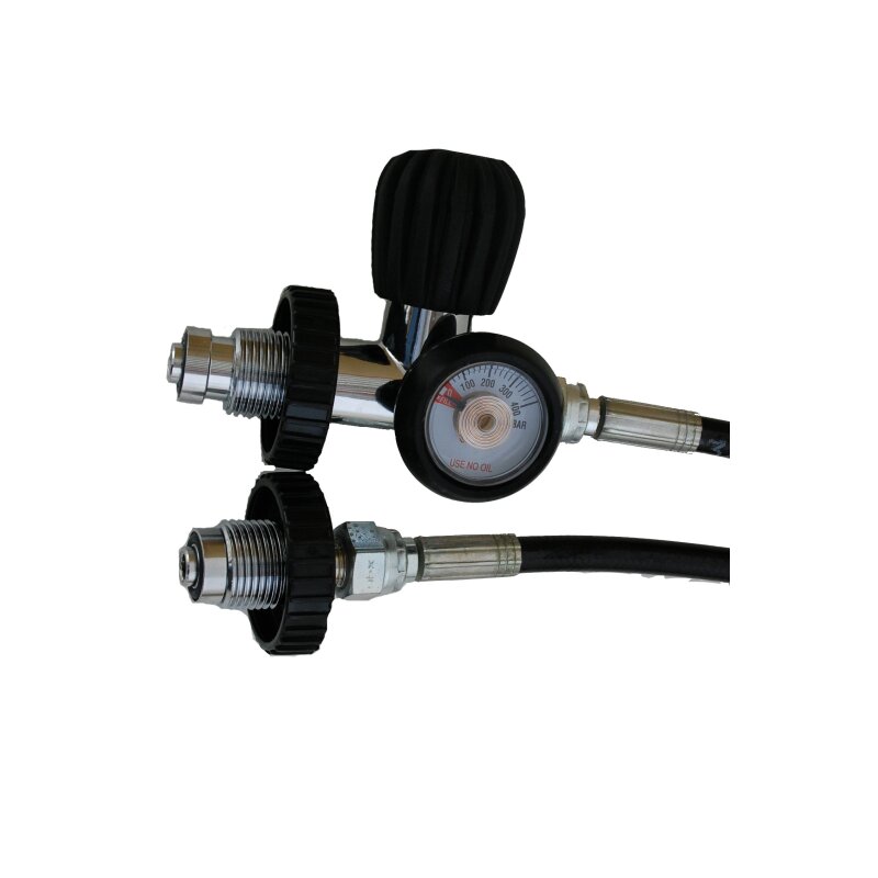 Polaris Überströmschlauch 2 m bis 300 bar mit Manometer