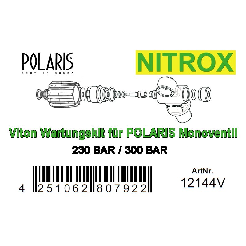 Polaris Viton Wartungssatz für Ventil 12144