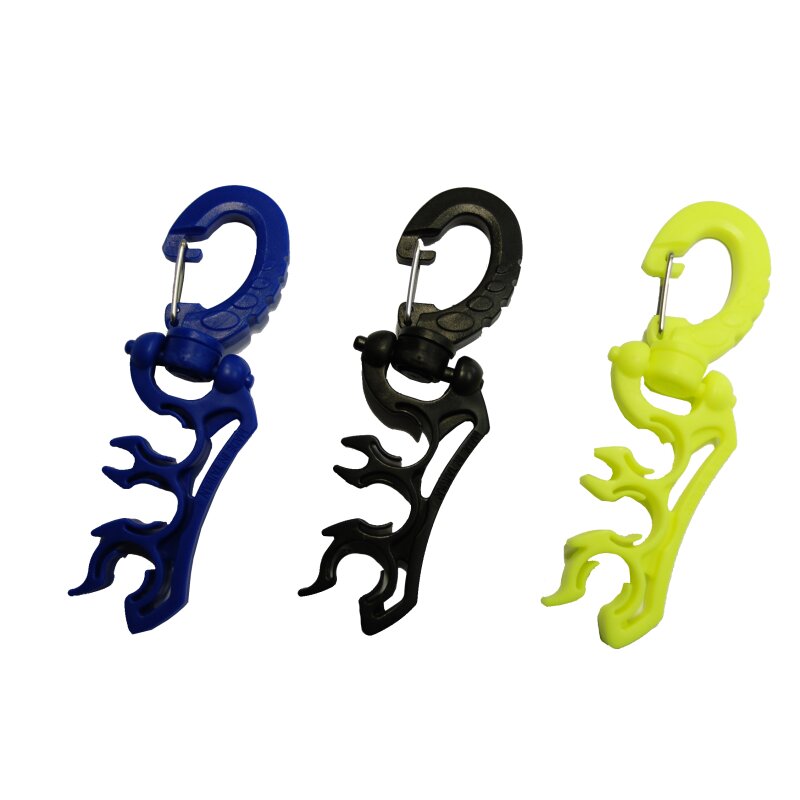 Schlauchhalter für 3 Standard Schläuche, gelb