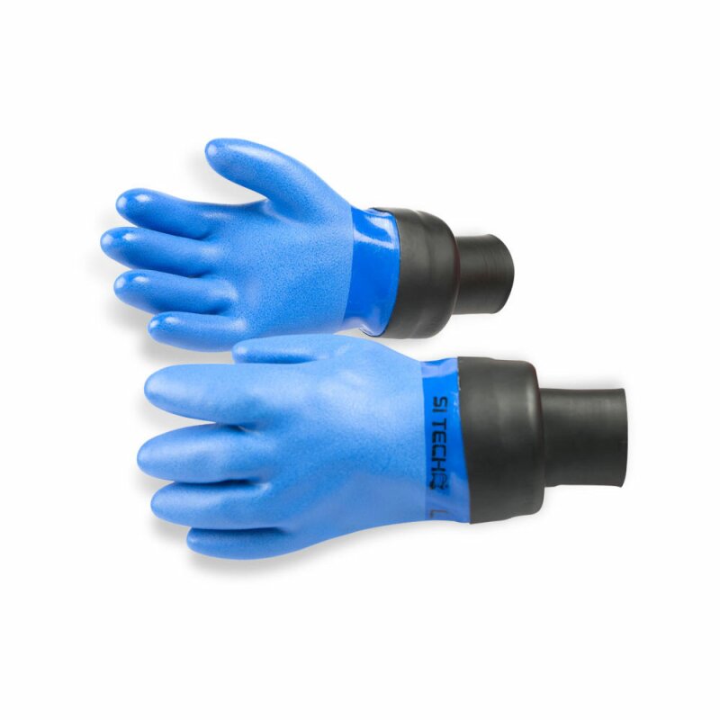 SI TECH Prodi Blue Handschuhe mit Latex Manschette Größe L