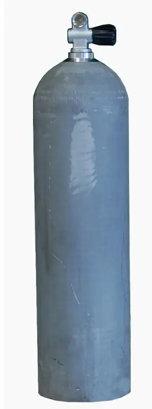 [32001274] MES 11,1 L Aluflasche natur 207 bar mit Ventil 12144RE