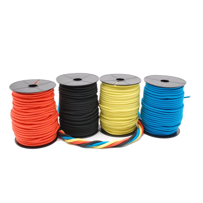 Bungee Cord 5 mm - Meterware- schwarz