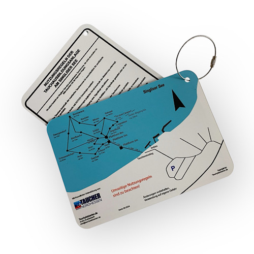 Tauchplatzkarte Singliser See