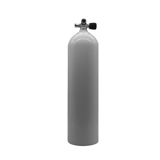 [32000006] MES 11,1 L Aluflasche weiß 207 bar mit Ventil 12544-RE