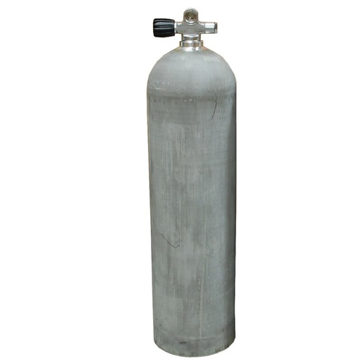[32000011] MES 11,1 L Aluflasche natur 207 bar mit Ventil 12544-LI
