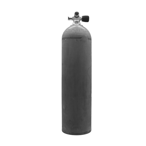 [32000012] MES 11,1 L Aluflasche natur 207 bar mit Ventil 12544-RE