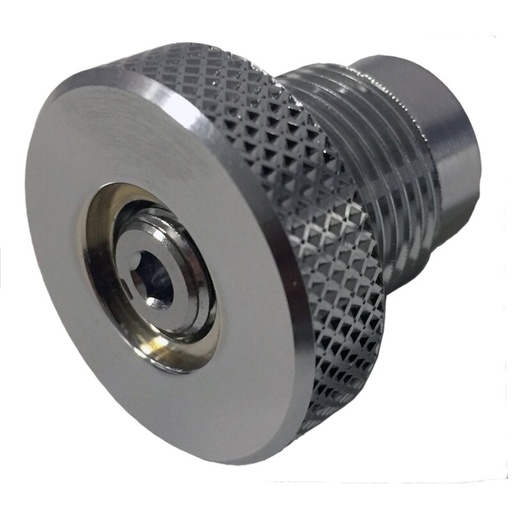 [32000095] POLARIS Messing Stopfen für DIN 300 bar Ventil  mit Entlüftung