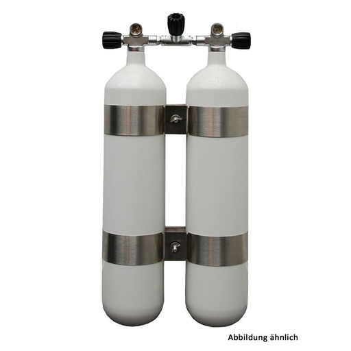 [32000653] Faber, leichtes Doppel 7 L weiß 200 bar TG (40 mm Abstand)