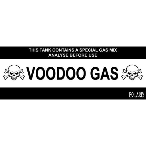 [32001005] Aufkleber Voodoo Gas - 29,5  x 10,3 cm