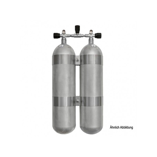 [32001036] Faber Doppel 12 L lang/ 232 bar  Hot Dipped TG mit V4tec Schellen