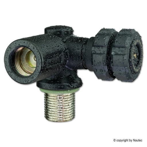 [32001178] NAUTEC - Rebreather Valve DarkLine Air 232 bar 90º left